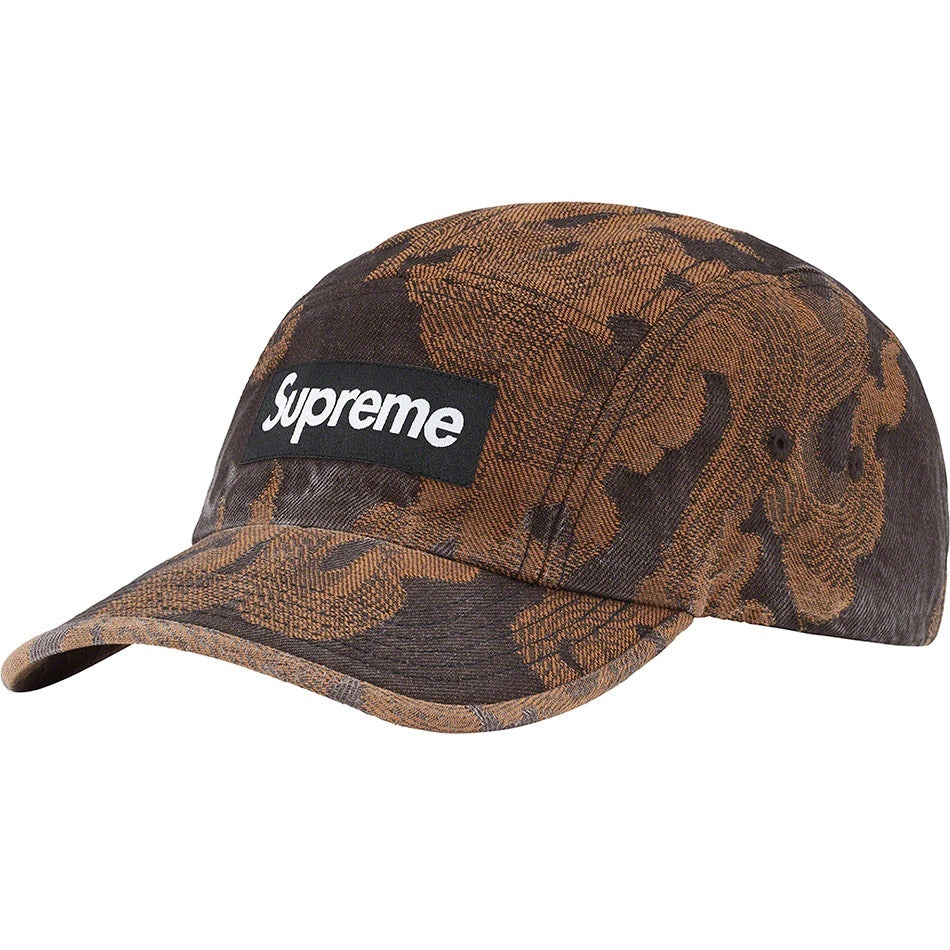 Flames Jacquard Denim Camp Cap view 4